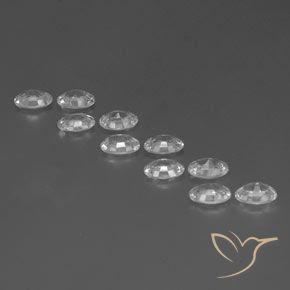 Zircon Gemstones in 6 x 4 mm (calibrated) Size for Sale, Zircon Stones in White Color