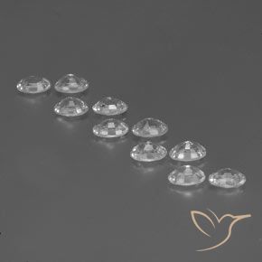 Zircon Gemstones in 6 x 4 mm (calibrated) Size for Sale, Zircon Stones in White Color