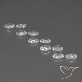 Zircon Gemstones in 6 x 4 mm (calibrated) Size for Sale, Zircon Stones in White Color