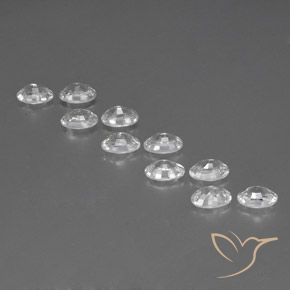 Zircon Gemstones in 6 x 4 mm (calibrated) Size for Sale, Zircon Stones in White Color