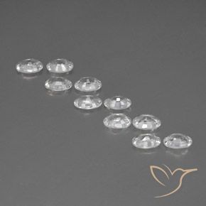 Zircon Gemstones in 6 x 4 mm (calibrated) Size for Sale, Zircon Stones in White Color