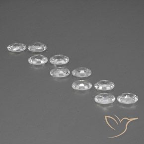 Zircon Gemstones in 6 x 4 mm (calibrated) Size for Sale, Zircon Stones in White Color