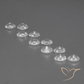 Zircon Gemstones in 6 x 4 mm (calibrated) Size for Sale, Zircon Stones in White Color