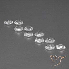 Zircon Gemstones in 6 x 4 mm (calibrated) Size for Sale, Zircon Stones in White Color