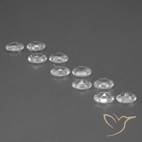 Zircon Gemstones in 6 x 4 mm (calibrated) Size for Sale, Zircon Stones in White Color