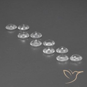 Zircon Gemstones in 6 x 4 mm (calibrated) Size for Sale, Zircon Stones in White Color