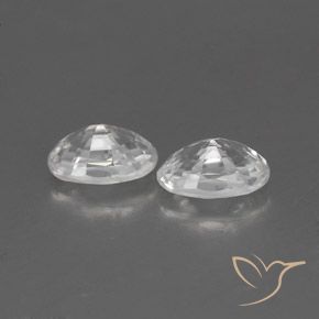 Zircon Gemstones in 6.2 x 4.2 mm Size for Sale, Zircon Stones in White Color