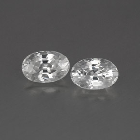 1.6ct Oval Facet White Zircon for sale thumb image of 1.6ct Oval Facet White Zircon (ID: 360424)