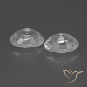 Zircon Gemstones in 6 x 4 mm (calibrated) Size for Sale, Zircon Stones in White Color