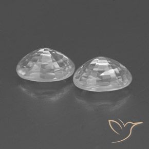 Zircon Gemstones in 6.2 x 4.2 mm Size for Sale, Zircon Stones in White Color