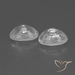Zircon Gemstones in 6 x 4 mm (calibrated) Size for Sale, Zircon Stones in White Color