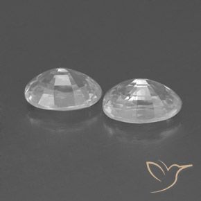Zircon Gemstones in 6 x 4 mm (calibrated) Size for Sale, Zircon Stones in White Color