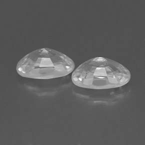 Zircon Gemstones in 6.2 x 4.2 mm Size for Sale, Zircon Stones in White Color