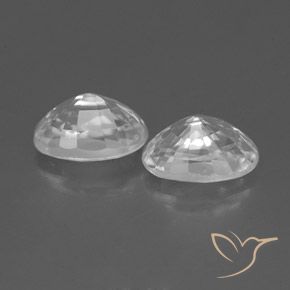 Zircon Gemstones in 6.1 x 4.2 mm Size for Sale, Zircon Stones in White Color