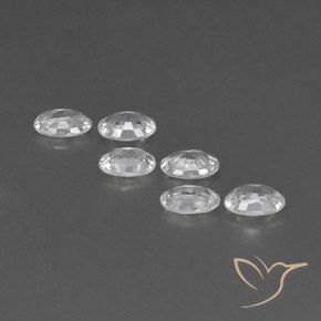 Zircon Gemstones in 6.1 x 4.2 mm Size for Sale, Zircon Stones in White Color