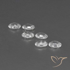 Zircon Gemstones in 6 x 4 mm (calibrated) Size for Sale, Zircon Stones in White Color