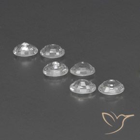 Zircon Gemstones in 6 x 4 mm (calibrated) Size for Sale, Zircon Stones in White Color