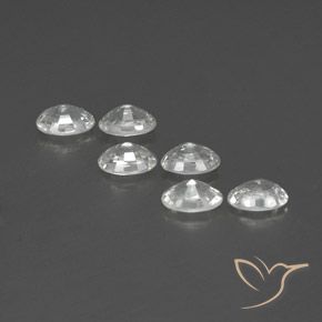 Zircon Gemstones in 6 x 4 mm (calibrated) Size for Sale, Zircon Stones in White Color