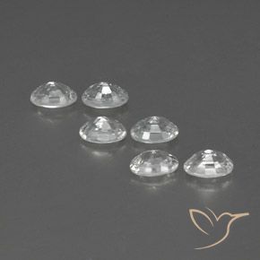 Zircon Gemstones in 6 x 4 mm (calibrated) Size for Sale, Zircon Stones in White Color