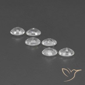 Zircon Gemstones in 6 x 4 mm (calibrated) Size for Sale, Zircon Stones in White Color
