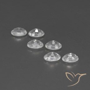 Zircon Gemstones in 6 x 4 mm (calibrated) Size for Sale, Zircon Stones in White Color