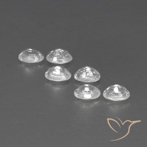 Zircon Gemstones in 6 x 4 mm (calibrated) Size for Sale, Zircon Stones in White Color