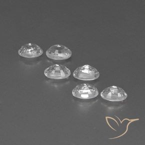 Zircon Gemstones in 6 x 4 mm (calibrated) Size for Sale, Zircon Stones in White Color