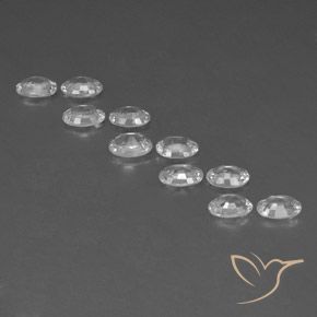 Zircon Gemstones in 6 x 4 mm (calibrated) Size for Sale, Zircon Stones in White Color