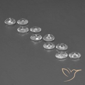 Zircon Gemstones in 6 x 4 mm (calibrated) Size for Sale, Zircon Stones in White Color
