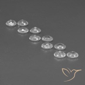 Zircon Gemstones in 6 x 4 mm (calibrated) Size for Sale, Zircon Stones in White Color
