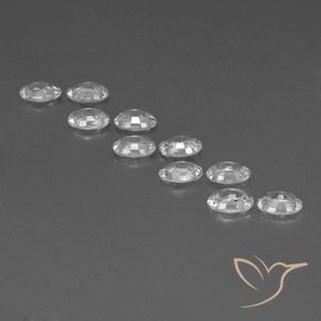 Zircon Gemstones in 6 x 4 mm (calibrated) Size for Sale, Zircon Stones in White Color