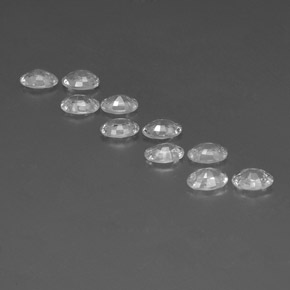 Zircon Gemstones in 6 x 4 mm (calibrated) Size for Sale, Zircon Stones in White Color