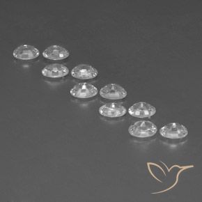 Zircon Gemstones in 6 x 4 mm (calibrated) Size for Sale, Zircon Stones in White Color