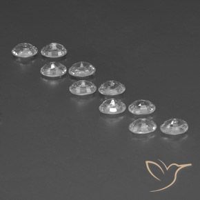 Zircon Gemstones in 6 x 4 mm (calibrated) Size for Sale, Zircon Stones in White Color