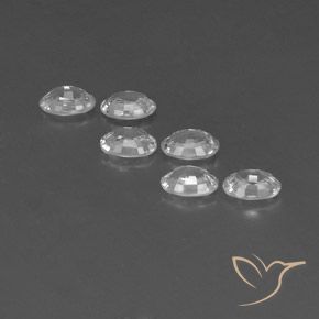 Zircon Gemstones in 6 x 4 mm (calibrated) Size for Sale, Zircon Stones in White Color