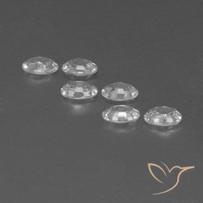 Zircon Gemstones in 6 x 4 mm (calibrated) Size for Sale, Zircon Stones in White Color