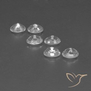 Zircon Gemstones in 6 x 4 mm (calibrated) Size for Sale, Zircon Stones in White Color