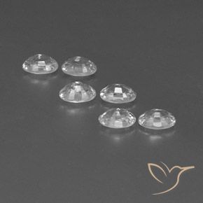 Zircon Gemstones in 6 x 4 mm (calibrated) Size for Sale, Zircon Stones in White Color