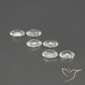 Zircon Gemstones in 6 x 4 mm (calibrated) Size for Sale, Zircon Stones in White Color