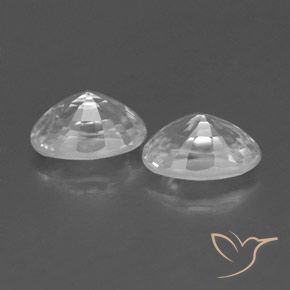 Zircon Gemstones in 6.2 x 4.2 mm Size for Sale, Zircon Stones in White Color