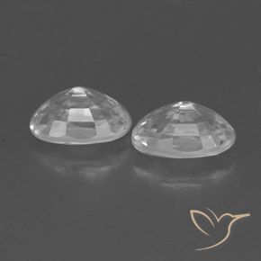 Zircon Gemstones in 6.1 x 4.2 mm Size for Sale, Zircon Stones in White Color