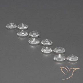 Zircon Gemstones in 6 x 4 mm (calibrated) Size for Sale, Zircon Stones in White Color