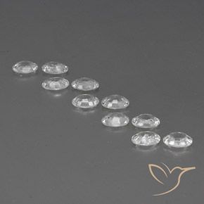 Zircon Gemstones in 6 x 4 mm (calibrated) Size for Sale, Zircon Stones in White Color