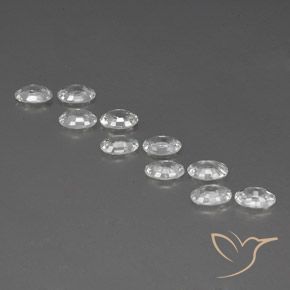 Zircon Gemstones in 6 x 4 mm (calibrated) Size for Sale, Zircon Stones in White Color