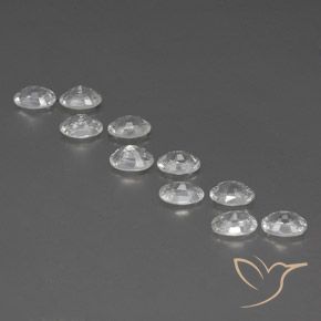 Zircon Gemstones in 6 x 4 mm (calibrated) Size for Sale, Zircon Stones in White Color