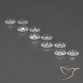 Zircon Gemstones in 6 x 4 mm (calibrated) Size for Sale, Zircon Stones in White Color