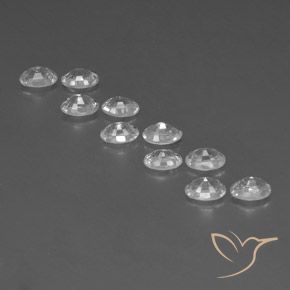 Zircon Gemstones in 6 x 4 mm (calibrated) Size for Sale, Zircon Stones in White Color