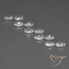 Zircon Gemstones in 6 x 4 mm (calibrated) Size for Sale, Zircon Stones in White Color