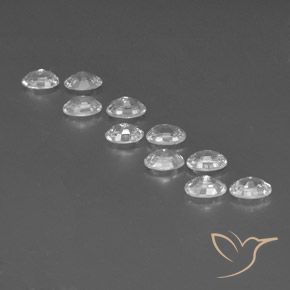 Zircon Gemstones in 6 x 4 mm (calibrated) Size for Sale, Zircon Stones in White Color