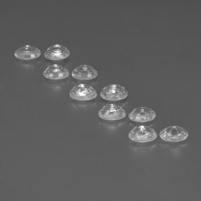 Zircon Gemstones in 6 x 4 mm (calibrated) Size for Sale, Zircon Stones in White Color